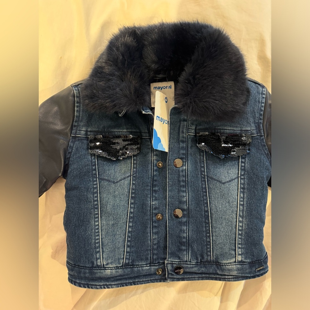 Mayoral Kids Jean Jacket Size 4Y NWT